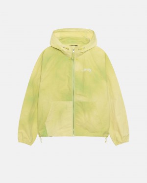 Stussy Beach Shell Wave Dye Coats Light Green | 76432BCYJ