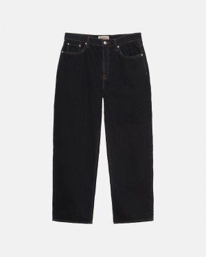 Stussy Big Ol' Denim Jeans Black Blue | 32469GQBV