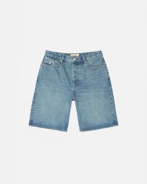 Stussy Big Ol' Denim Shorts Blue | 27106WIDU