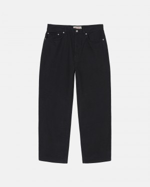 Stussy Big Ol' Overdyed Jeans Black | 48263CJFV