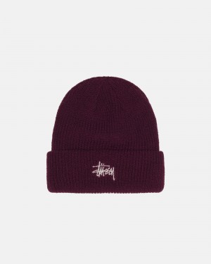 Stussy Cuff Basic Beanie Brown | 59463JWIP