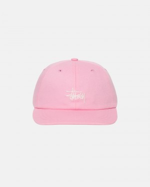 Stussy Low Pro Basic Strapback Caps Pink | 38472EYZK