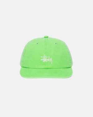 Stussy Low Pro Basic Washed Strapback Caps Green | 14620OYDM