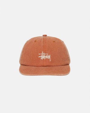 Stussy Low Pro Basic Washed Strapback Caps Red | 52980XHBR