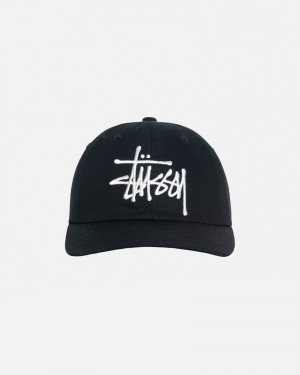 Stussy Low Profile Big Basic Snapback Caps Dark Grey | 85293DHPR