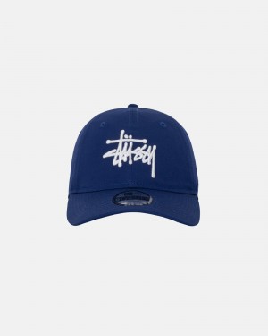 Stussy New Era 9twenty Basic Strapback Caps Dark Royal | 73258EXGW