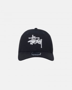 Stussy New Era 9twenty Basic Strapback Caps Black | 91538TNOM