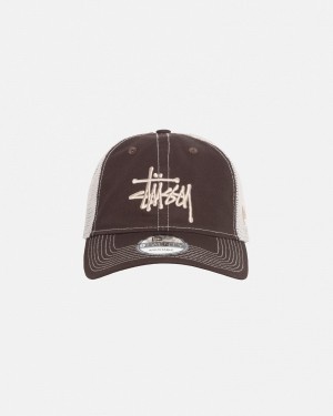 Stussy New Era 9twenty Basic Trucker Caps Brown | 92063LDRH