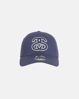 Stussy New Era 9twenty Ss Applique Caps Navy | 69570DRSA