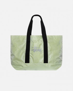 Stussy Ripstop Overlay Extra Large Tote Bags Light Green | 65801BVQA