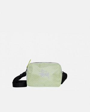 Stussy Ripstop Overlay Side Pouch Bags Light Green | 65837TUPM