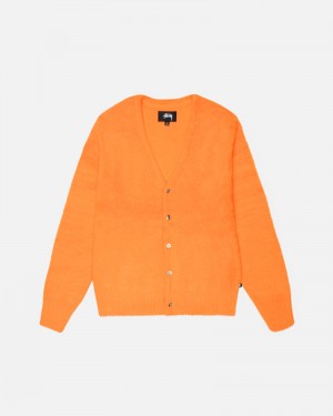 Stussy Shaggy Sweaters Red Orange | 52913FWUB