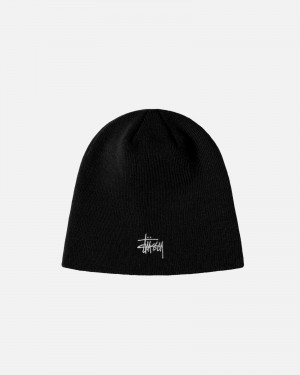 Stussy Skullcap Basic Beanie Black | 89375TCHS