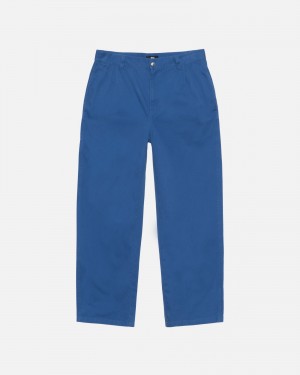 Stussy Workgear Twill Trousers Royal | 90584PQUA