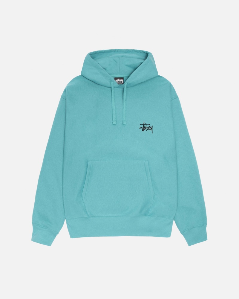 Stussy Basic Hoodie Blue | 92735ADXH