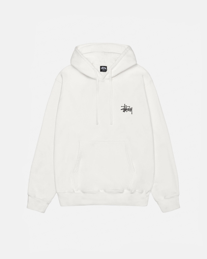 Stussy Basic Pigment Dyed Hoodie Beige | 15924KSUX