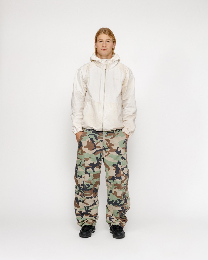 Stussy Beach Shell Wave Dye Coats Beige | 58012HKWS