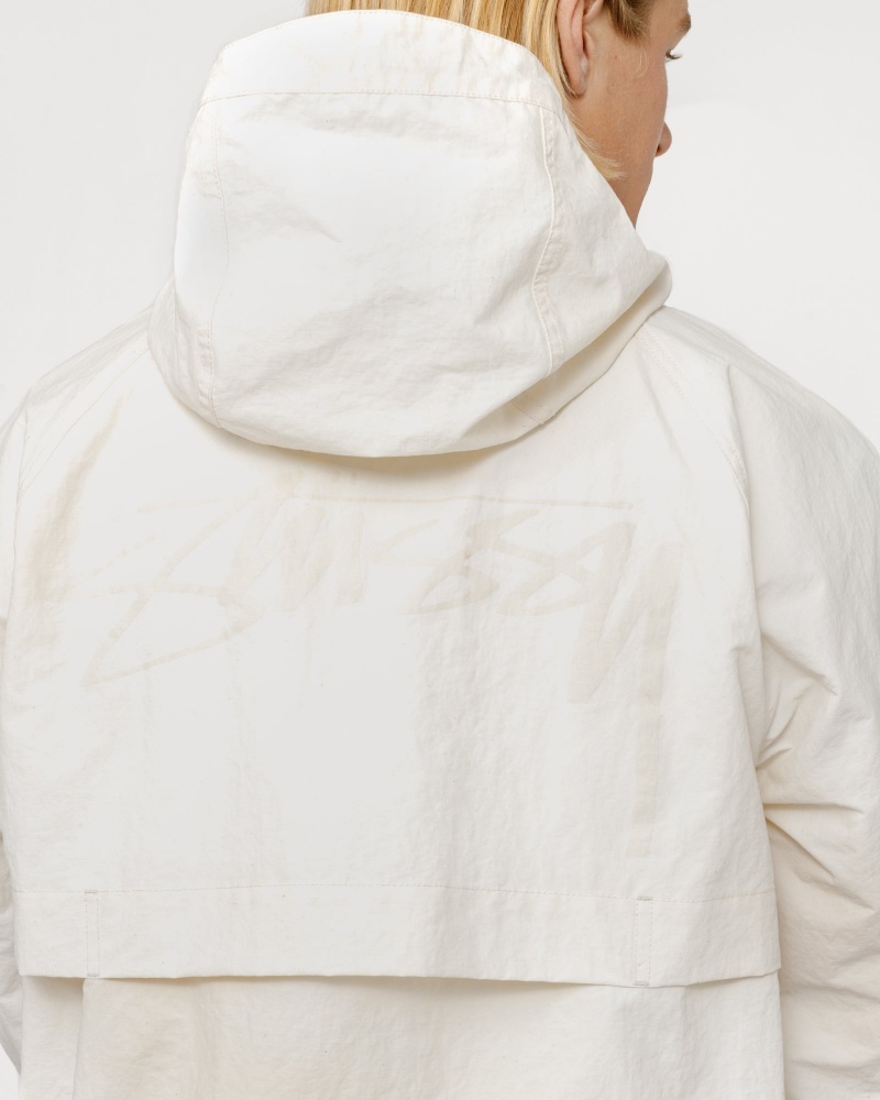 Stussy Beach Shell Wave Dye Coats Beige | 58012HKWS