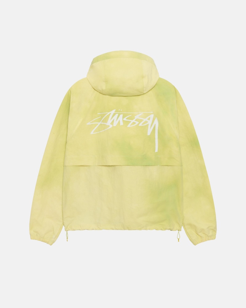 Stussy Beach Shell Wave Dye Coats Light Green | 76432BCYJ