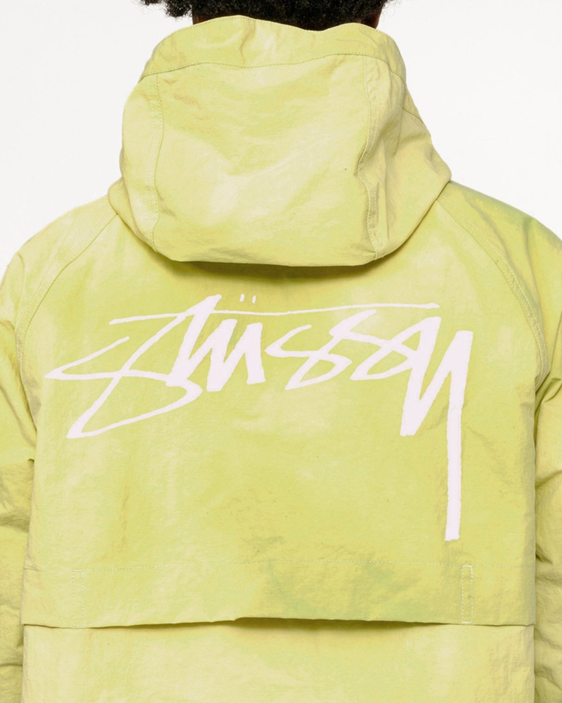 Stussy Beach Shell Wave Dye Coats Light Green | 76432BCYJ