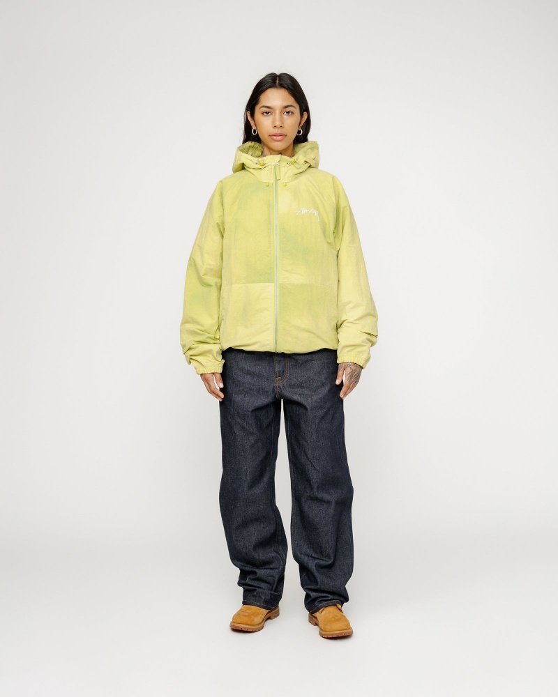 Stussy Beach Shell Wave Dye Coats Light Green | 76432BCYJ