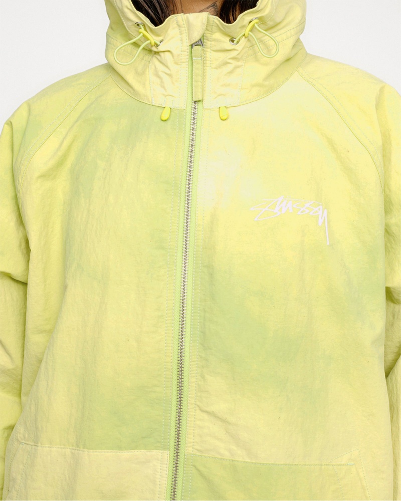 Stussy Beach Shell Wave Dye Coats Light Green | 76432BCYJ