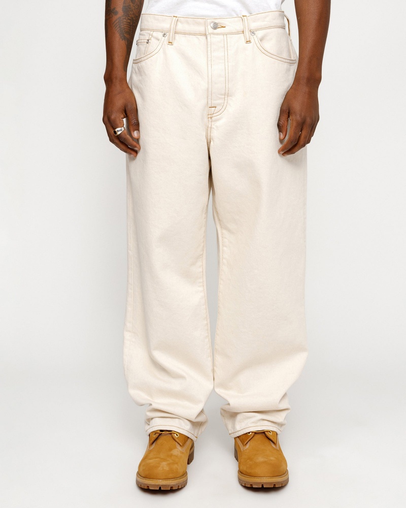 Stussy Big Ol' Denim Jeans Beige | 09654ABGM