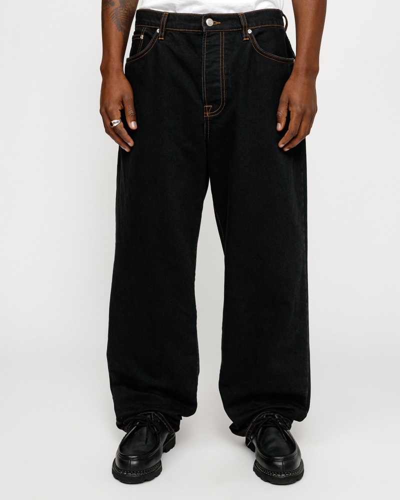 Stussy Big Ol' Denim Jeans Black Blue | 32469GQBV