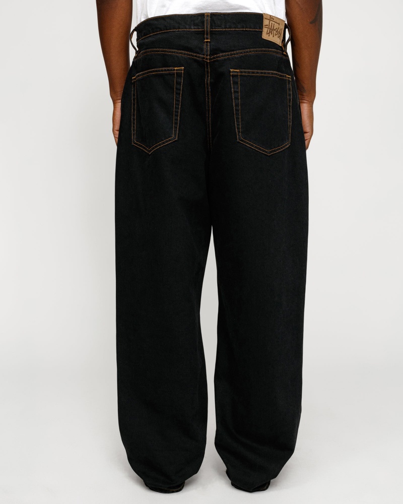 Stussy Big Ol' Denim Jeans Black Blue | 32469GQBV