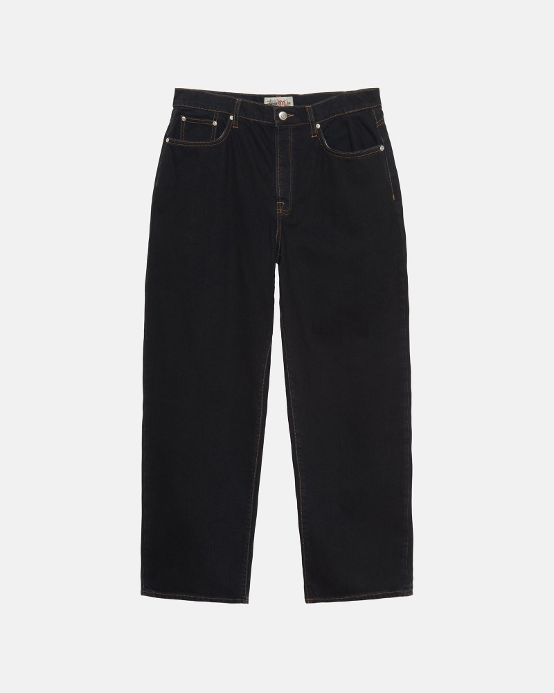 Stussy Big Ol\' Denim Jeans Black Blue | 32469GQBV