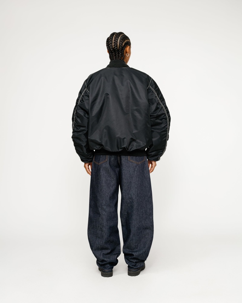 Stussy Big Ol' Denim Jeans Black | 24953LBSD