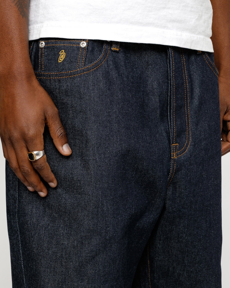 Stussy Big Ol' Denim Jeans Black | 24953LBSD