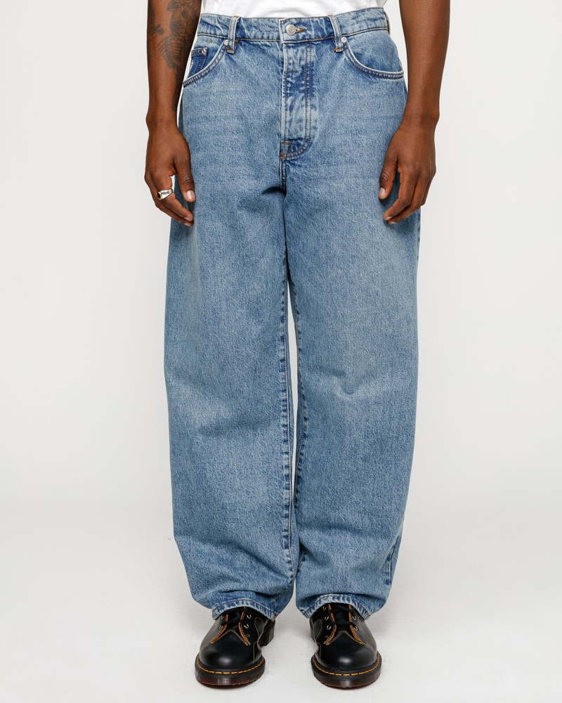 Stussy Big Ol' Denim Jeans Blue | 69073BHPV