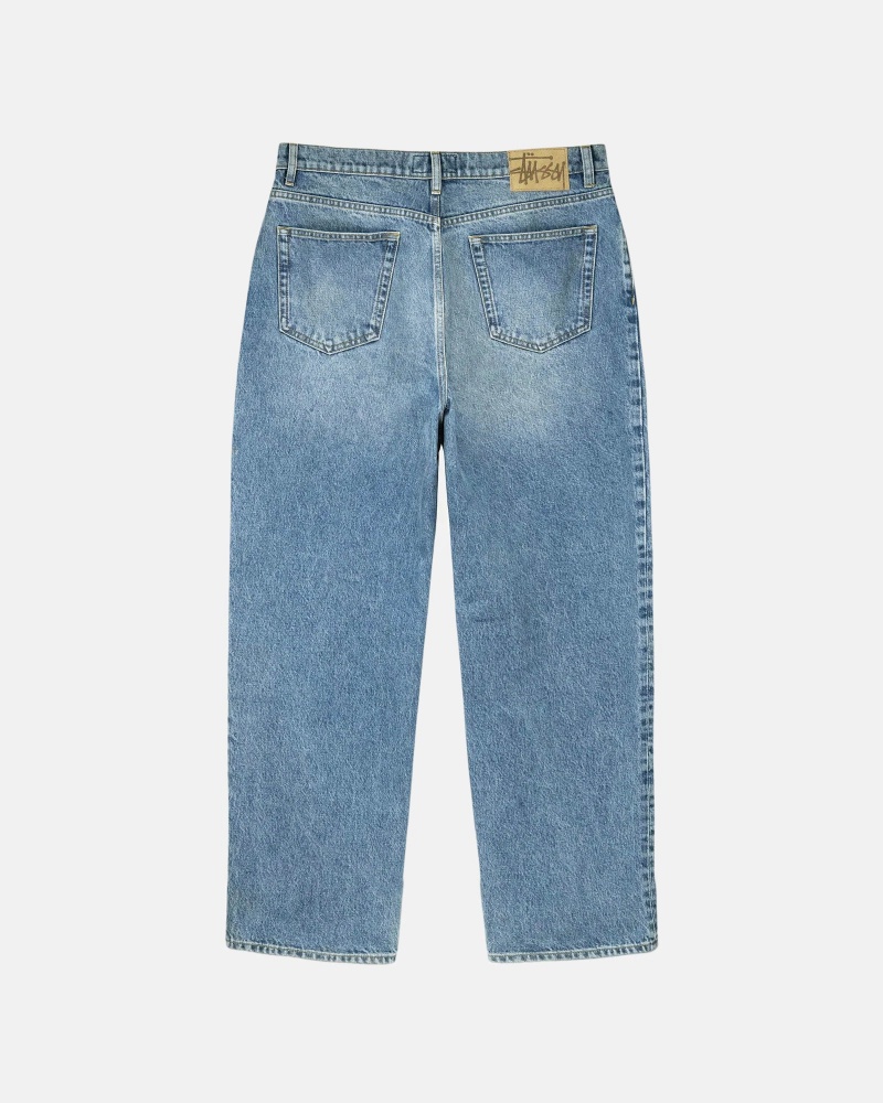 Stussy Big Ol' Denim Jeans Blue | 69073BHPV