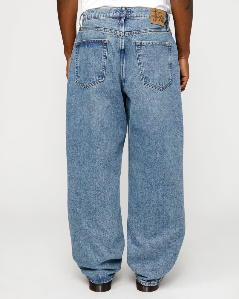 Stussy Big Ol' Denim Jeans Blue | 69073BHPV