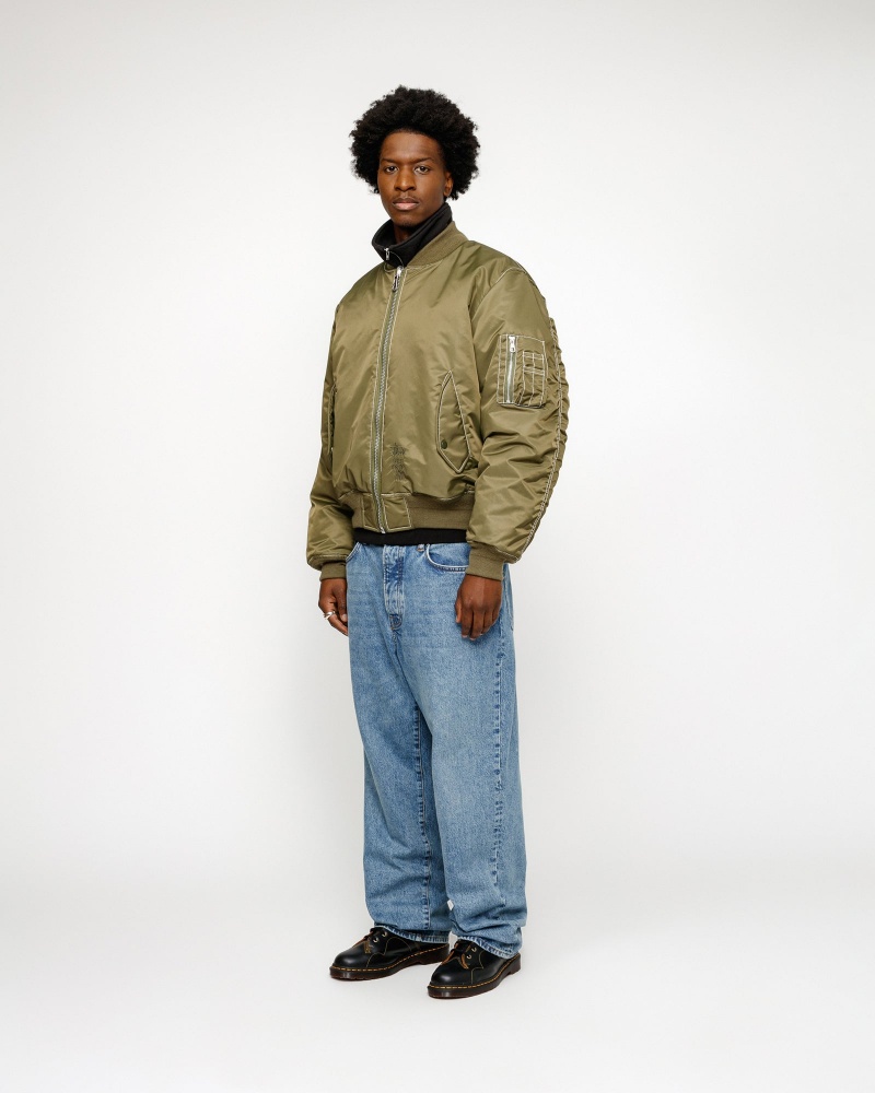 Stussy Big Ol' Denim Jeans Blue | 69073BHPV