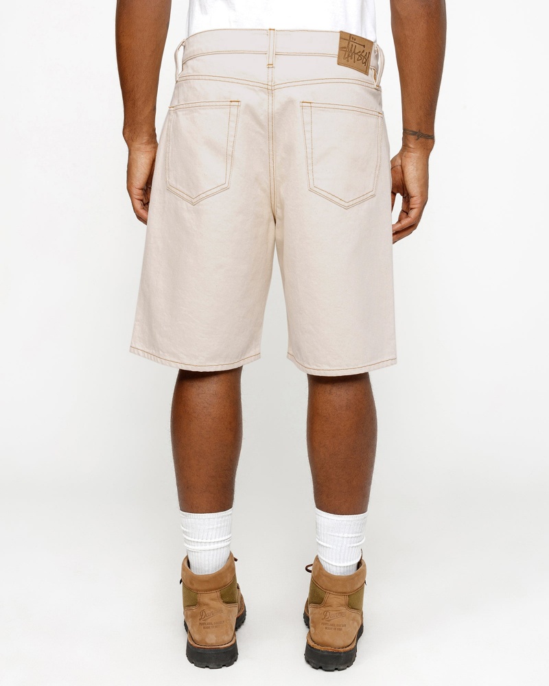 Stussy Big Ol' Denim Shorts Beige | 89146ATPH