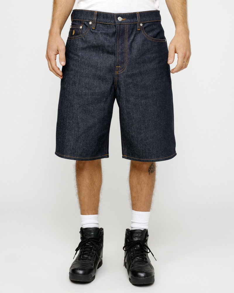 Stussy Big Ol' Denim Shorts Black | 09638URPH