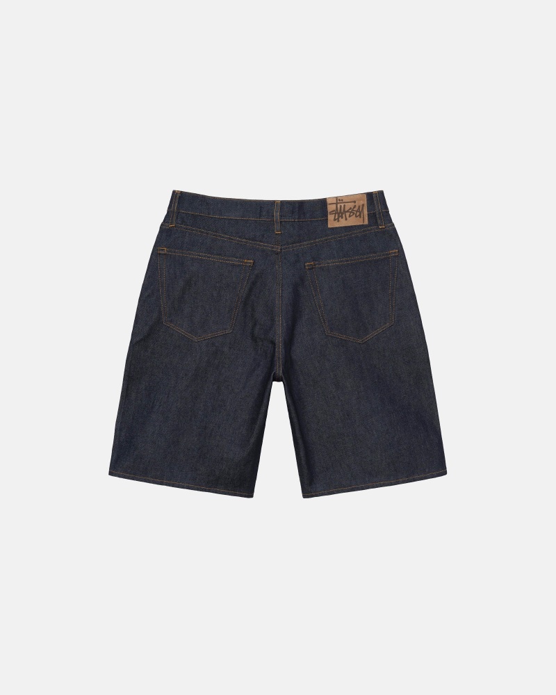 Stussy Big Ol' Denim Shorts Black | 09638URPH