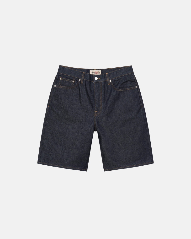 Stussy Big Ol\' Denim Shorts Black | 09638URPH