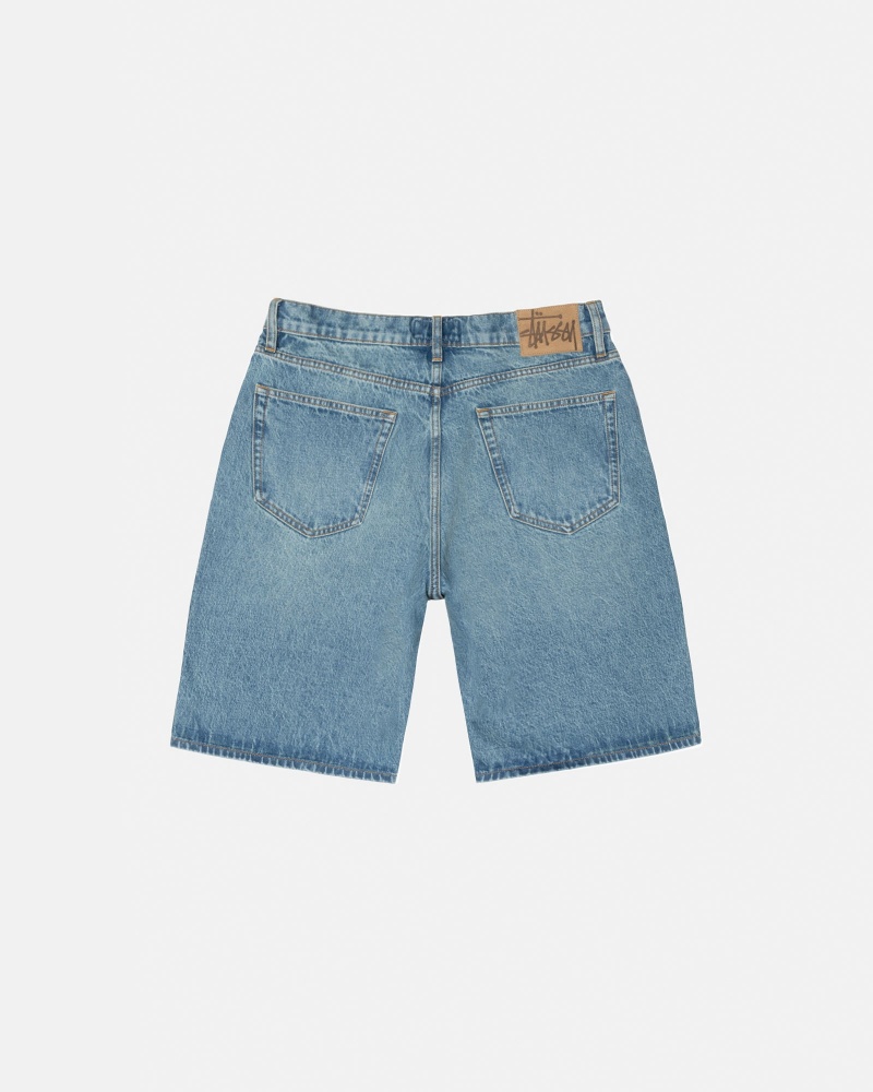 Stussy Big Ol' Denim Shorts Blue | 27106WIDU