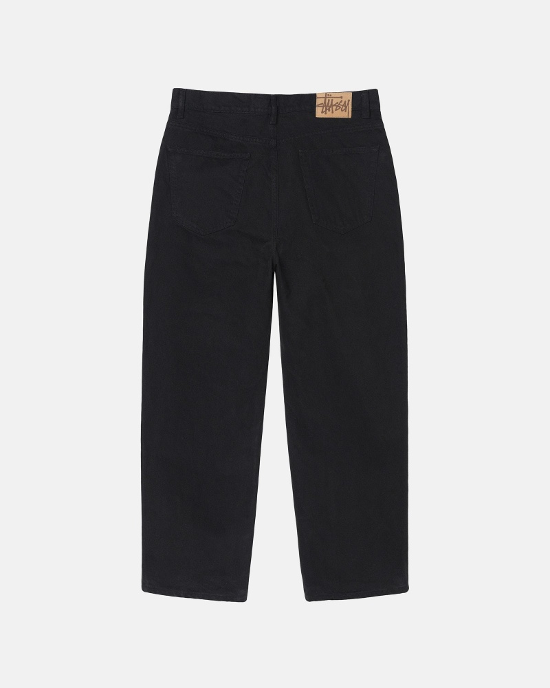 Stussy Big Ol' Overdyed Jeans Black | 48263CJFV