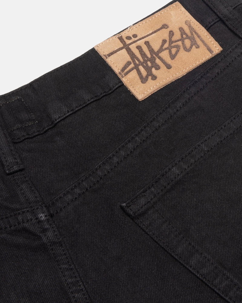 Stussy Big Ol' Overdyed Jeans Black | 48263CJFV