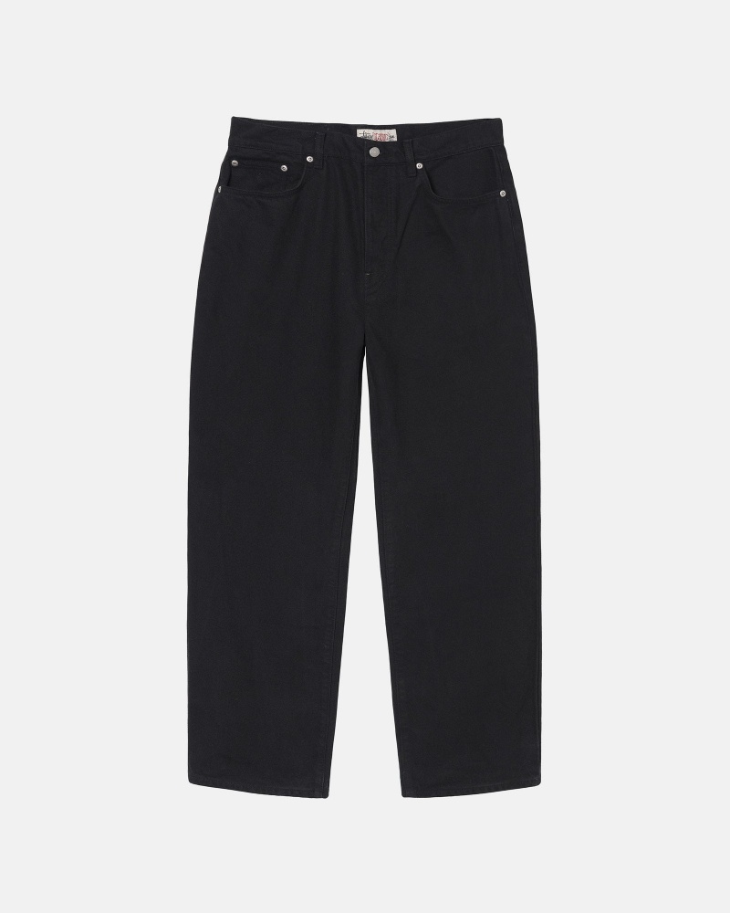 Stussy Big Ol\' Overdyed Jeans Black | 48263CJFV