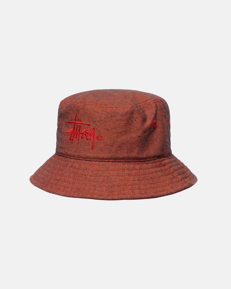 Stussy Bucket Copyright Hats Orange | 59103CUNO