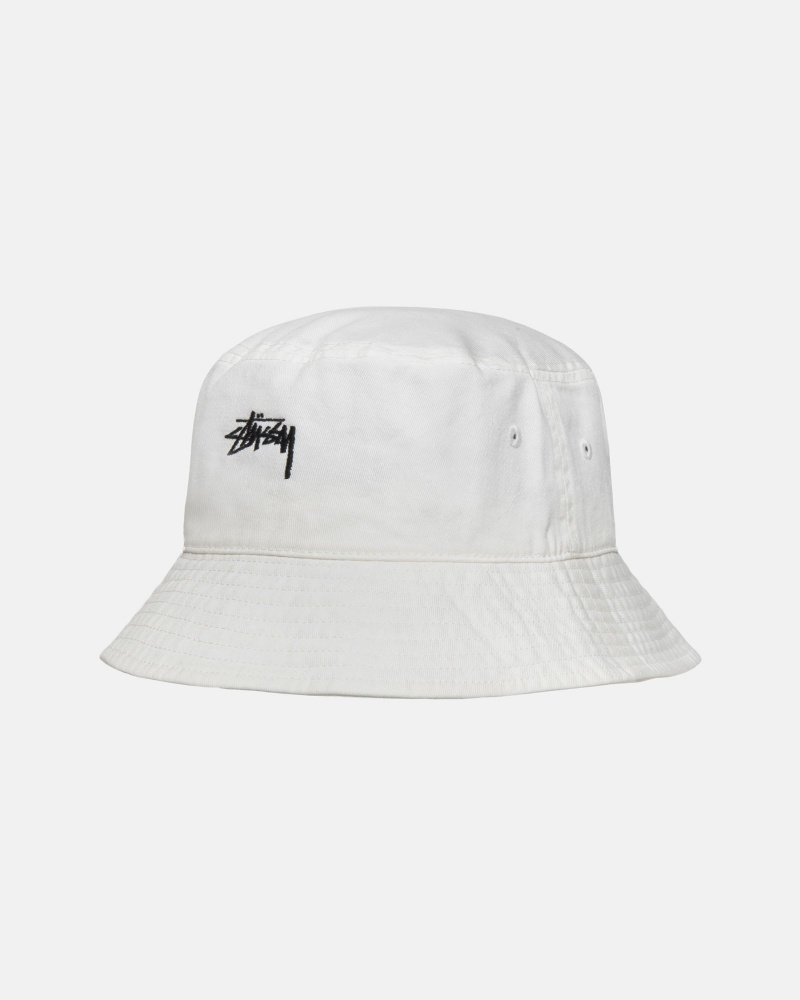 Stussy Bucket Stock Hats Beige | 12069VTYW