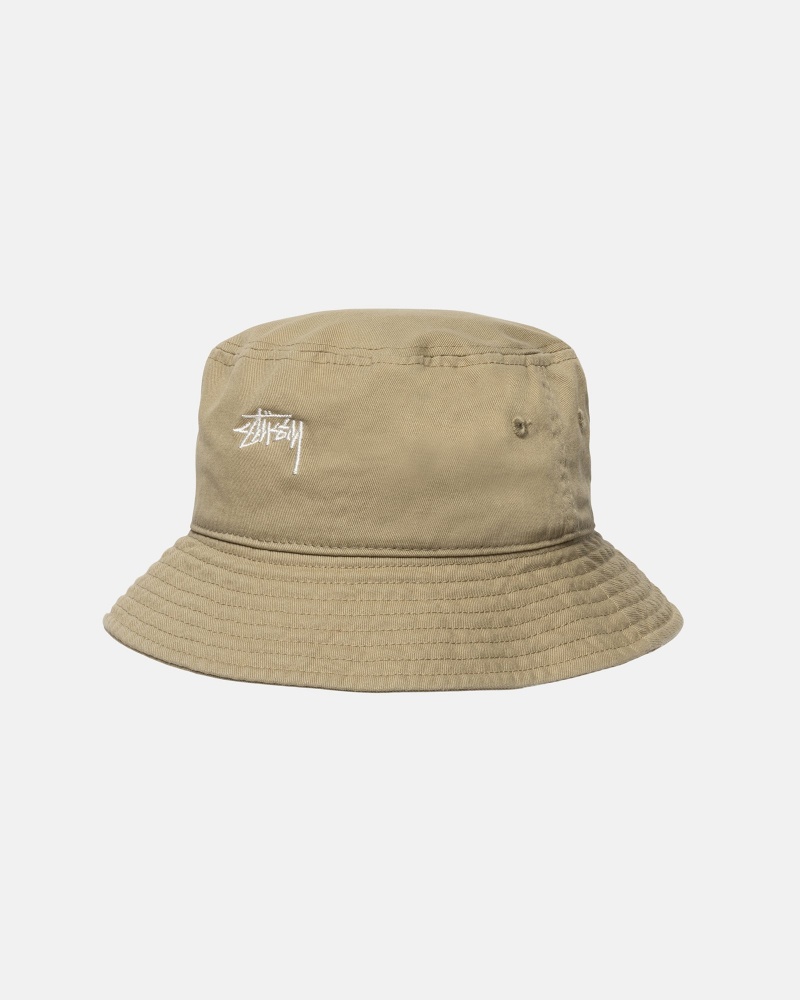 Stussy Bucket Stock Hats Brown | 94032JCBV