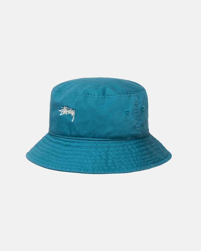 Stussy Bucket Stock Hats Light Turquoise | 71658UTMS