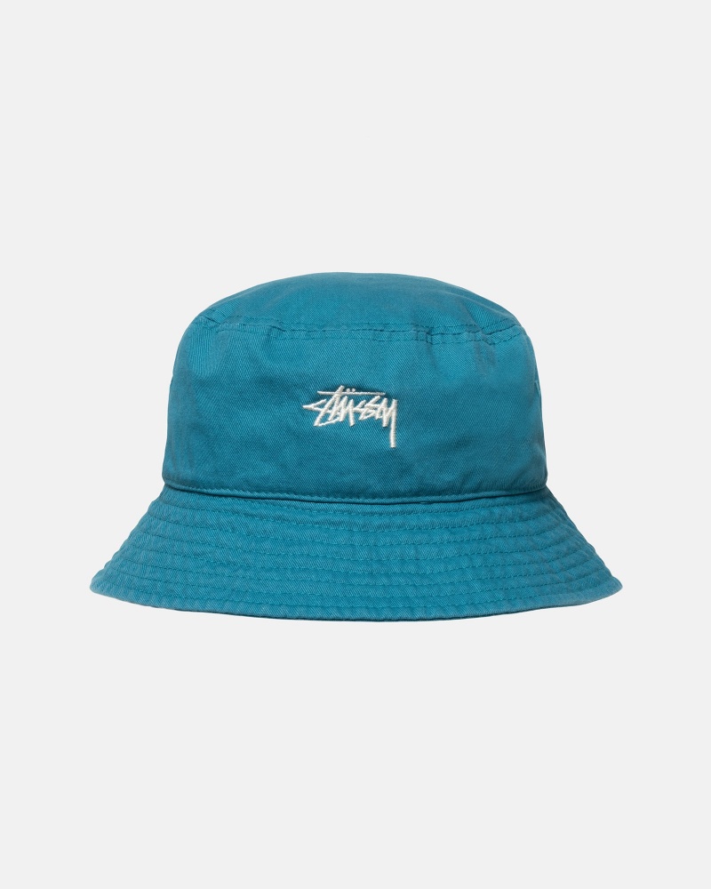 Stussy Bucket Stock Hats Light Turquoise | 71658UTMS