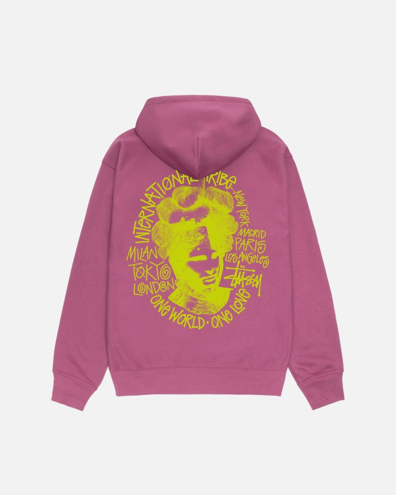 Stussy Camelot Hoodie Pink | 01746XGQH